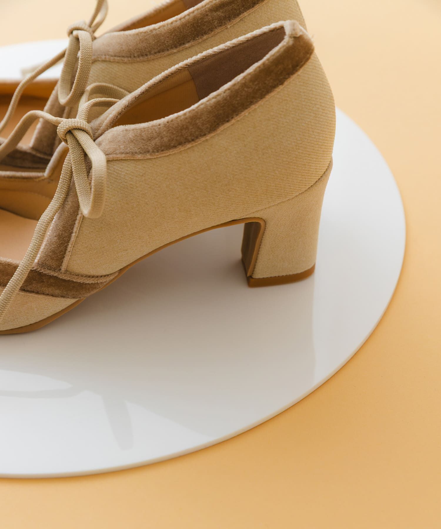 RODE SKO「『MADE IN JAPAN』チャンキーヒールリボンパンプス」|パンプス|