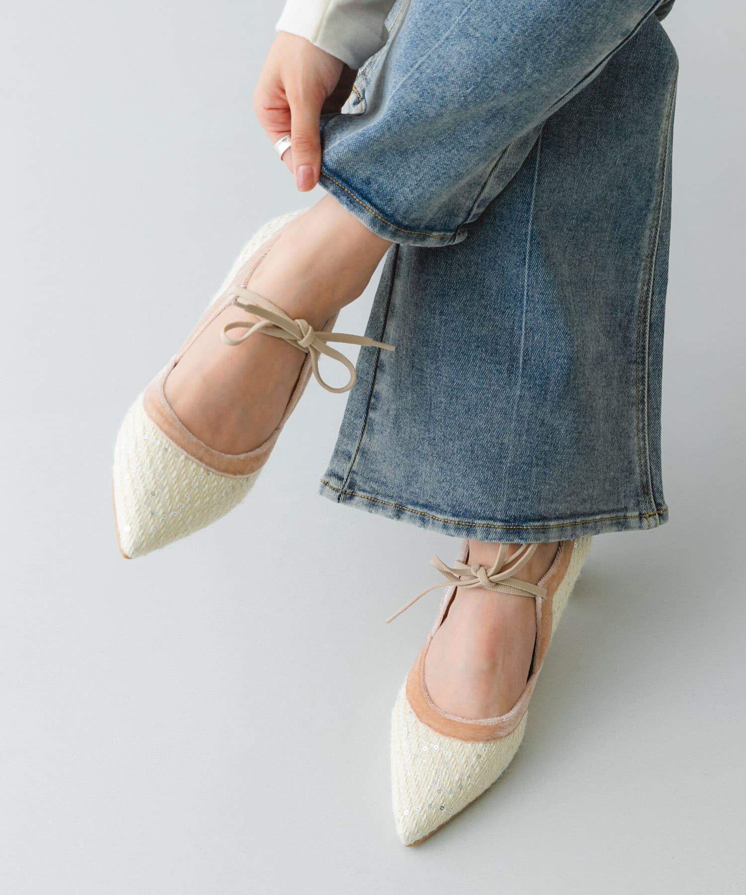 RODE SKO「『MADE IN JAPAN』チャンキーヒールリボンパンプス」|パンプス|