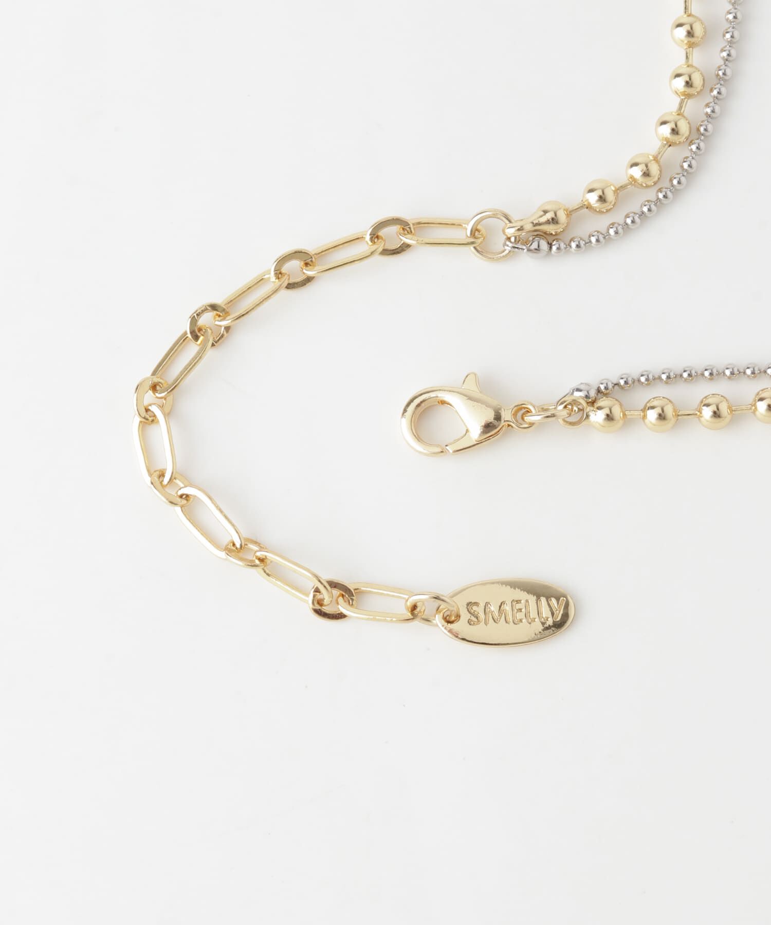 SMELLY「ボールチェーンコンビアンクレット」|アンクレット|