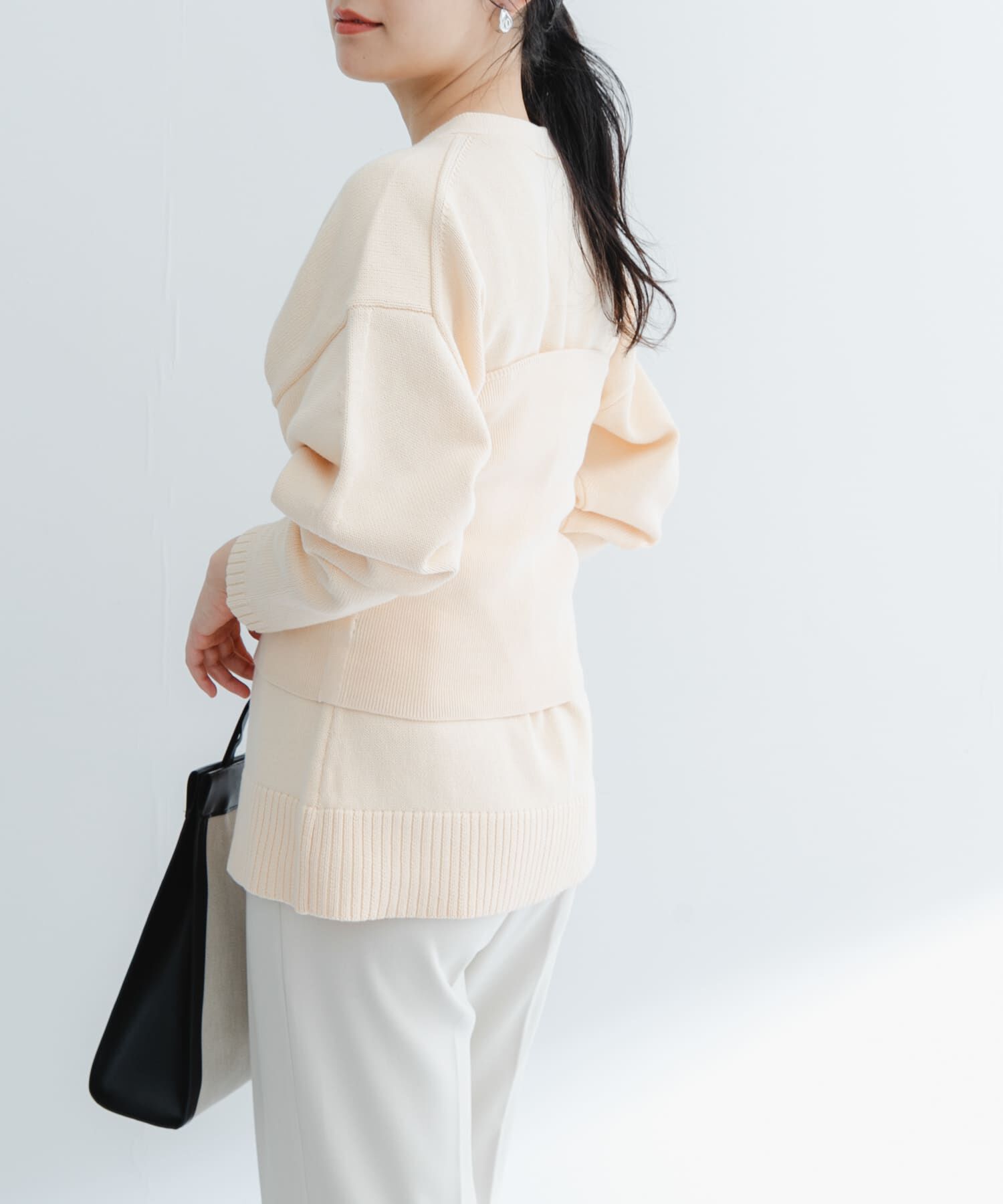 URBAN RESEARCH ROSSO「ボタンデザインベアトップ」|ニット・セーター|