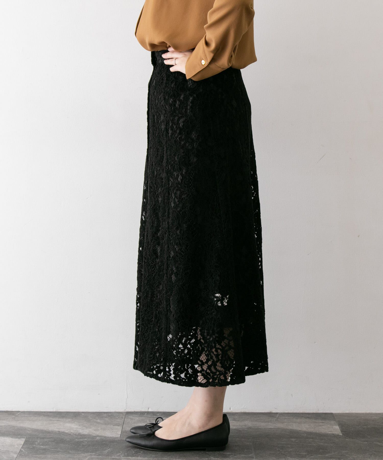 URBAN RESEARCH ROSSO「フラワーレースモールスカート&there4;」|スカート|