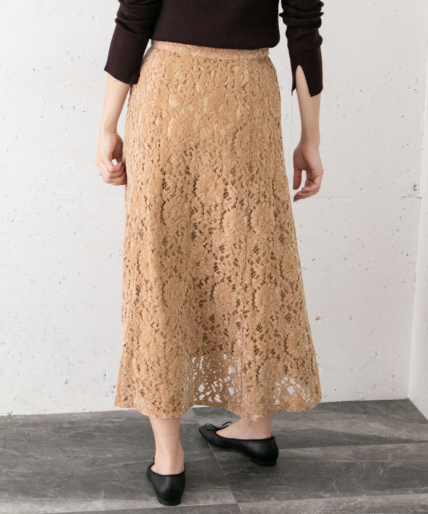 URBAN RESEARCH ROSSO「フラワーレースモールスカート&there4;」|スカート|