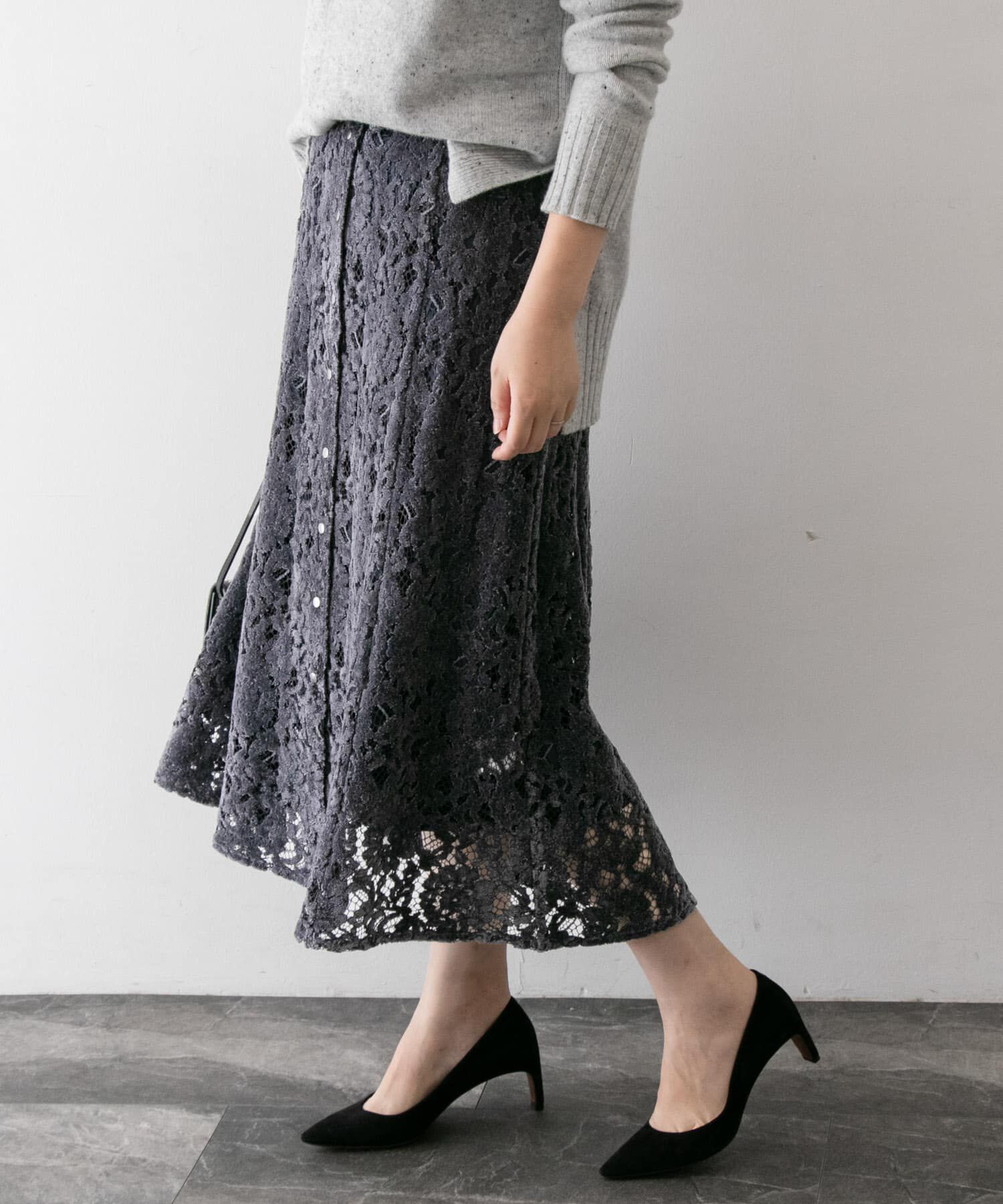 URBAN RESEARCH ROSSO「フラワーレースモールスカート&there4;」|スカート|