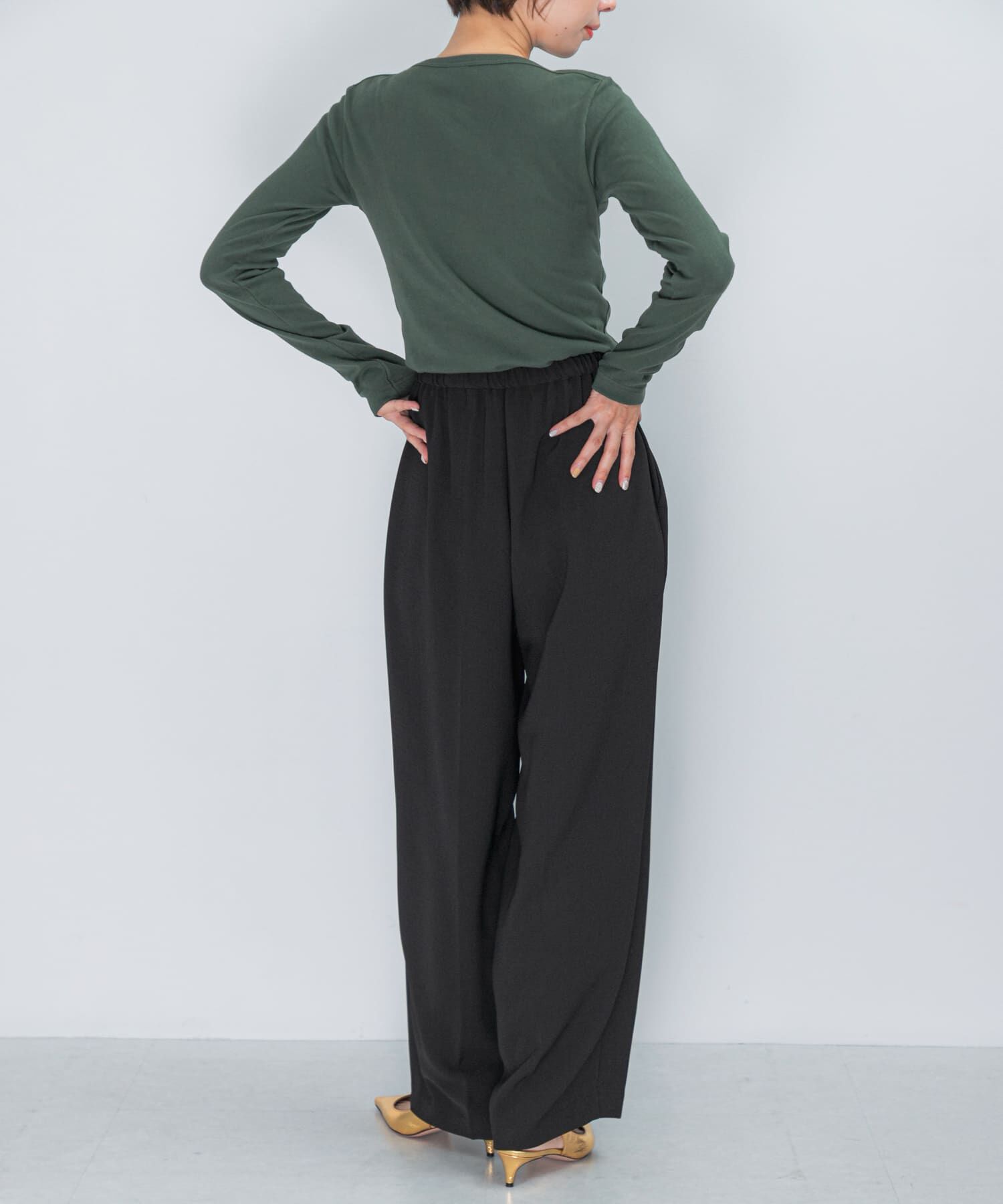 URBAN RESEARCH ROSSO「ELENDEEK　GEORGETTE RELAX PANTS」|その他|