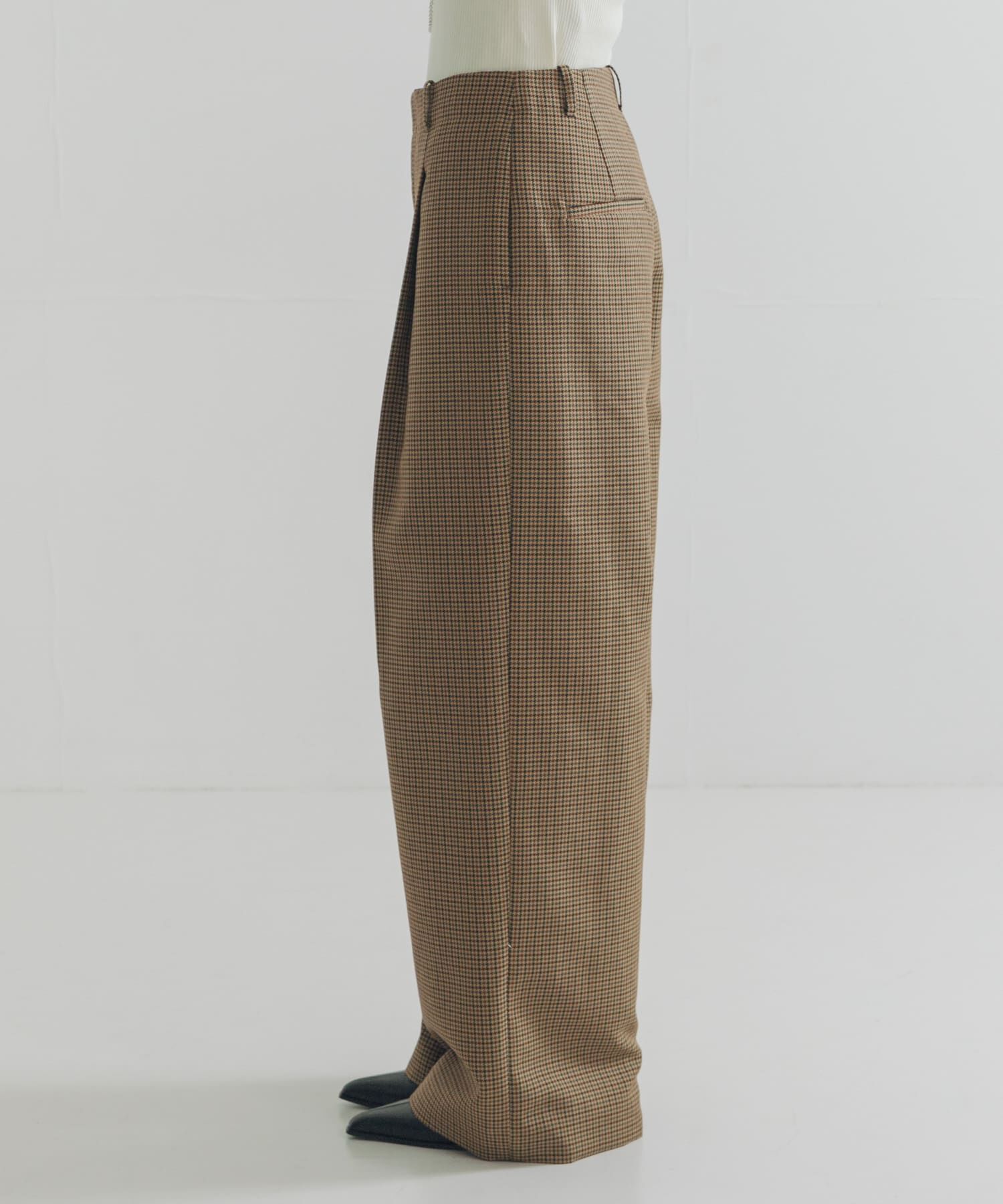 URBAN RESEARCH「ウールブレンドチェックワイドパンツ」|その他|