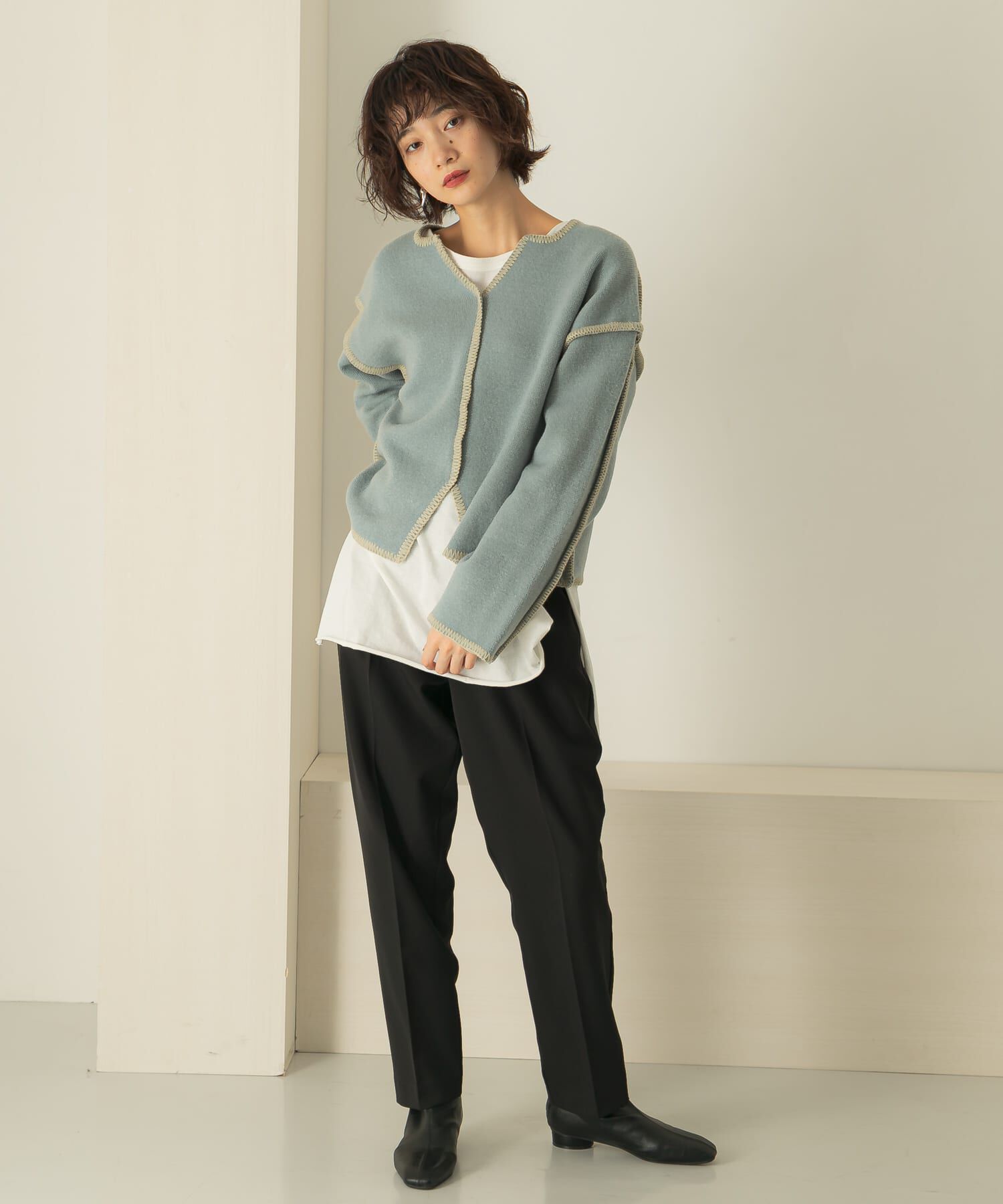  「illi　ワンタックスリムテーパードパンツ」|その他|