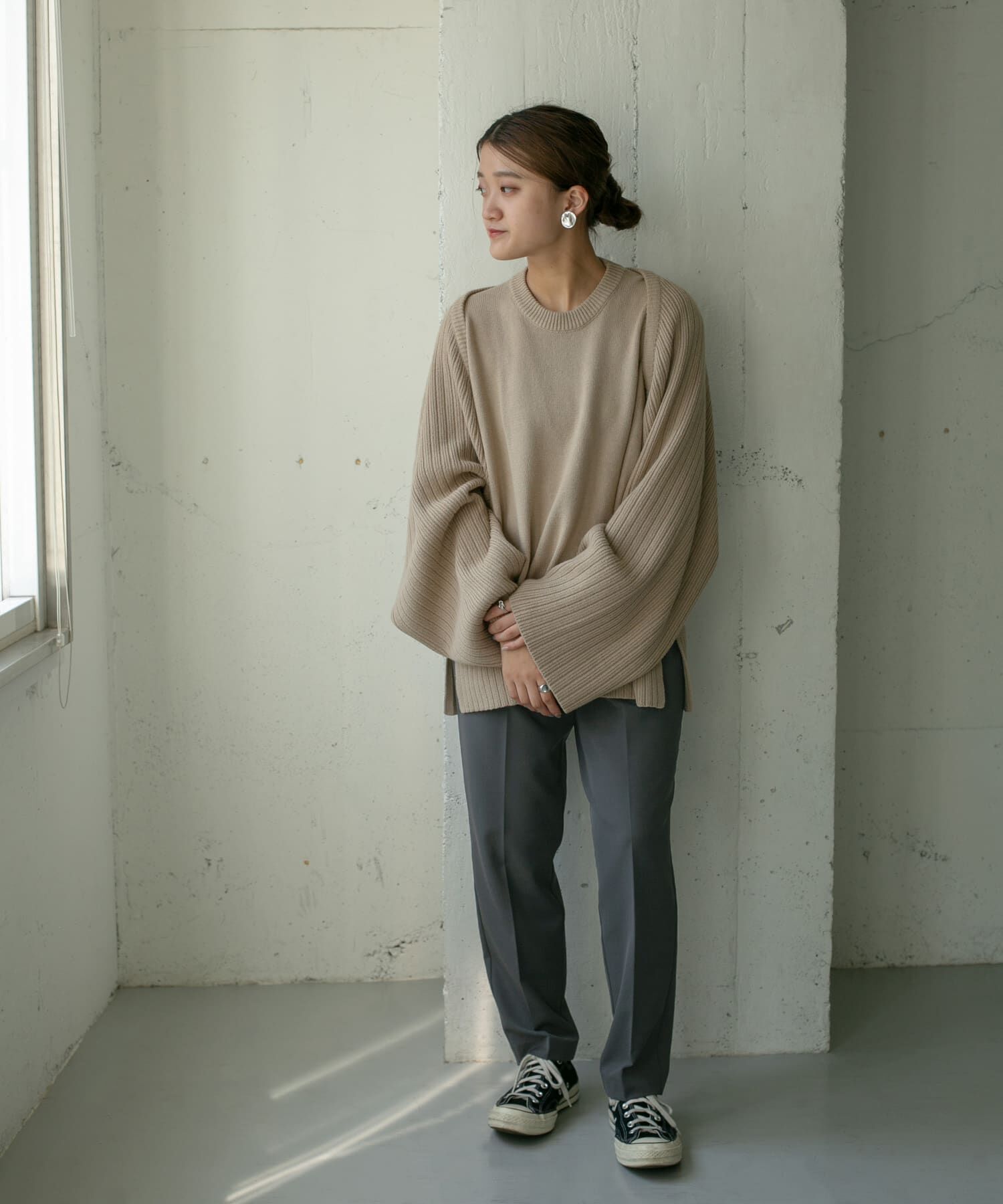  「illi　ワンタックスリムテーパードパンツ」|その他|