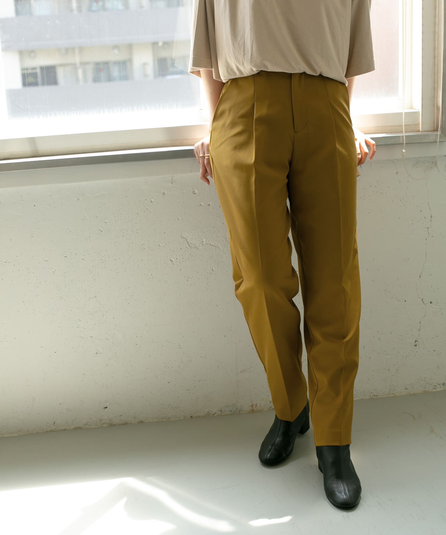  「illi　ワンタックスリムテーパードパンツ」|その他|