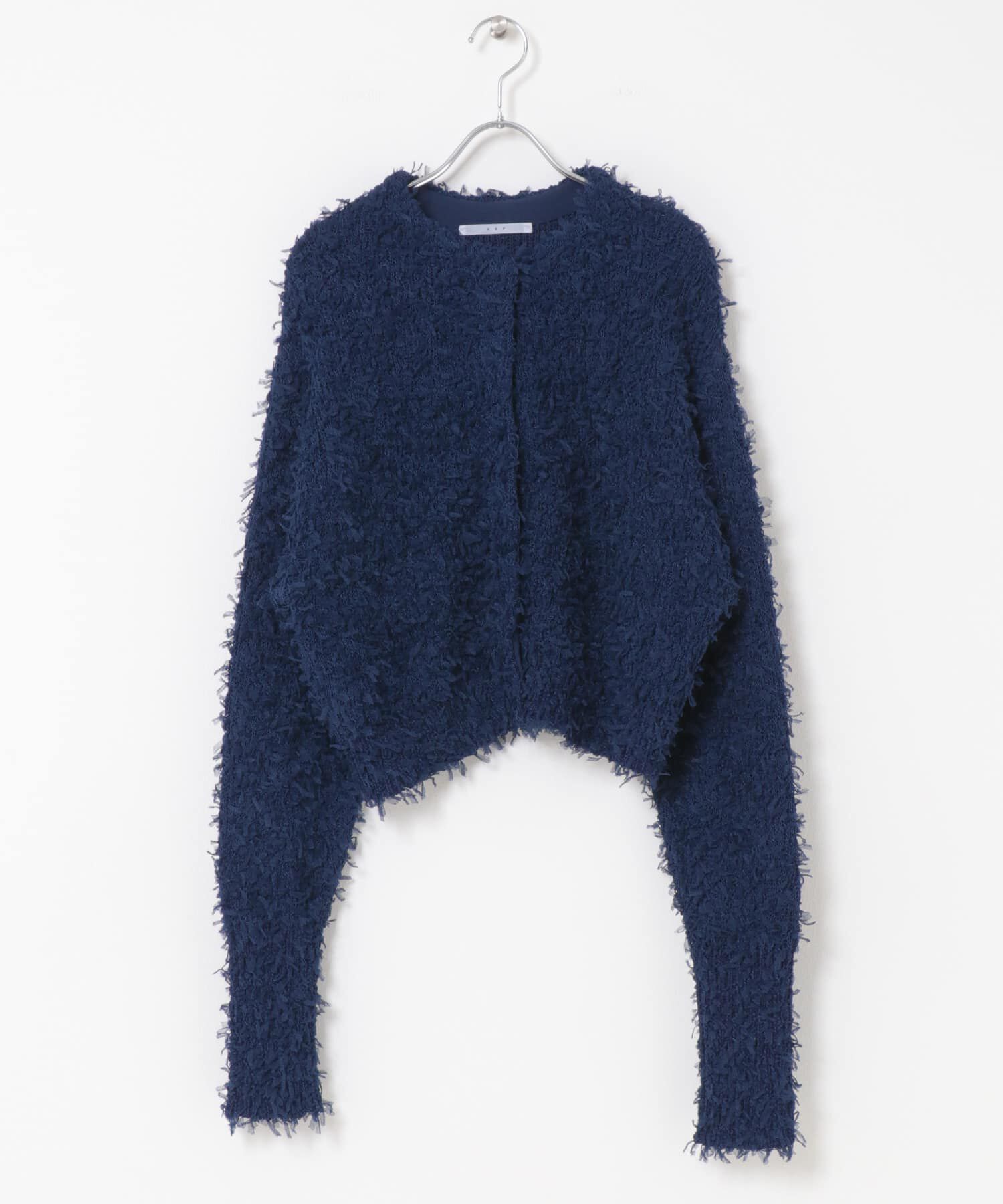  「チュールフリンジカーディガン」|ニット・セーター|