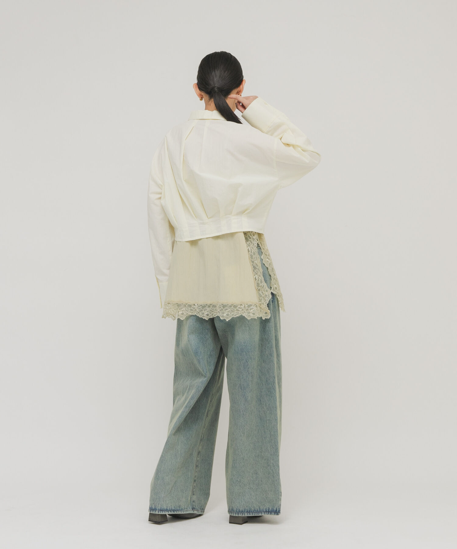  「タックヘムクロップドシャツ」|シャツ・ブラウス|