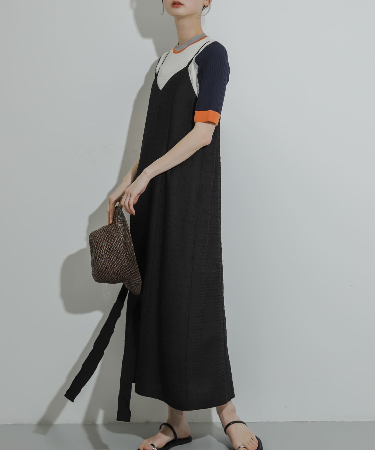 SENSE OF PLACE by URBAN RESEARCH「ジャガードバックオープンキャミワンピース」|ワンピース|