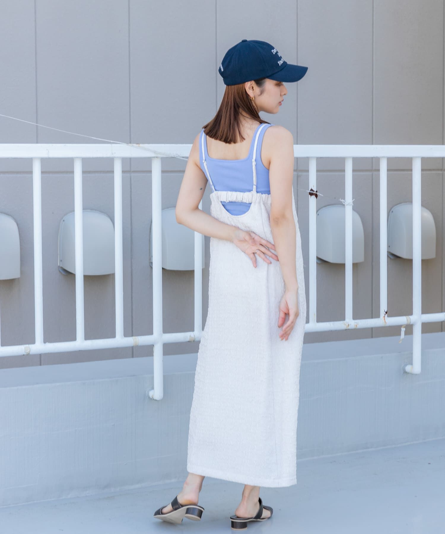 SENSE OF PLACE by URBAN RESEARCH「ジャガードバックオープンキャミワンピース」|ワンピース|