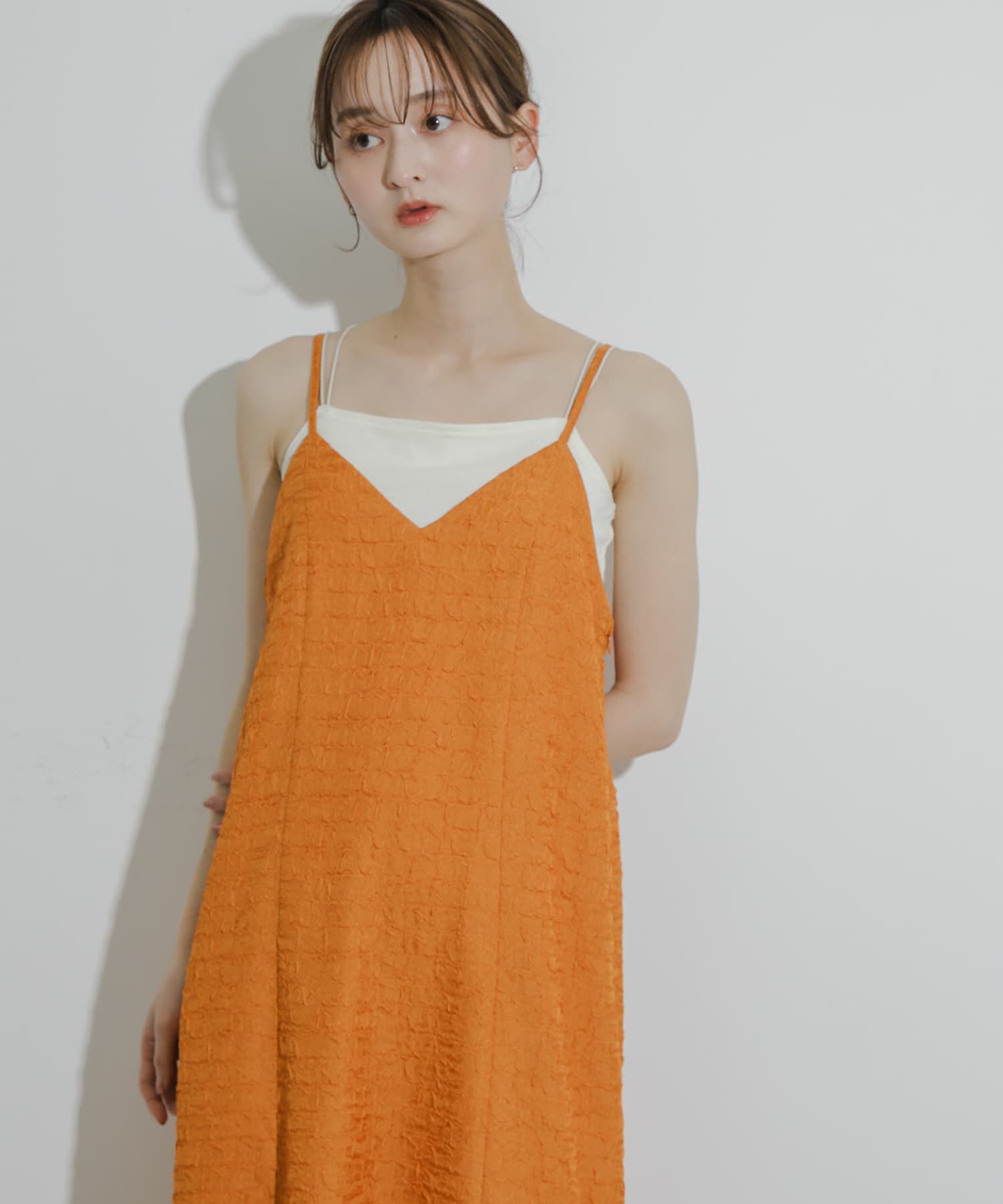 SENSE OF PLACE by URBAN RESEARCH「ジャガードバックオープンキャミワンピース」|ワンピース|