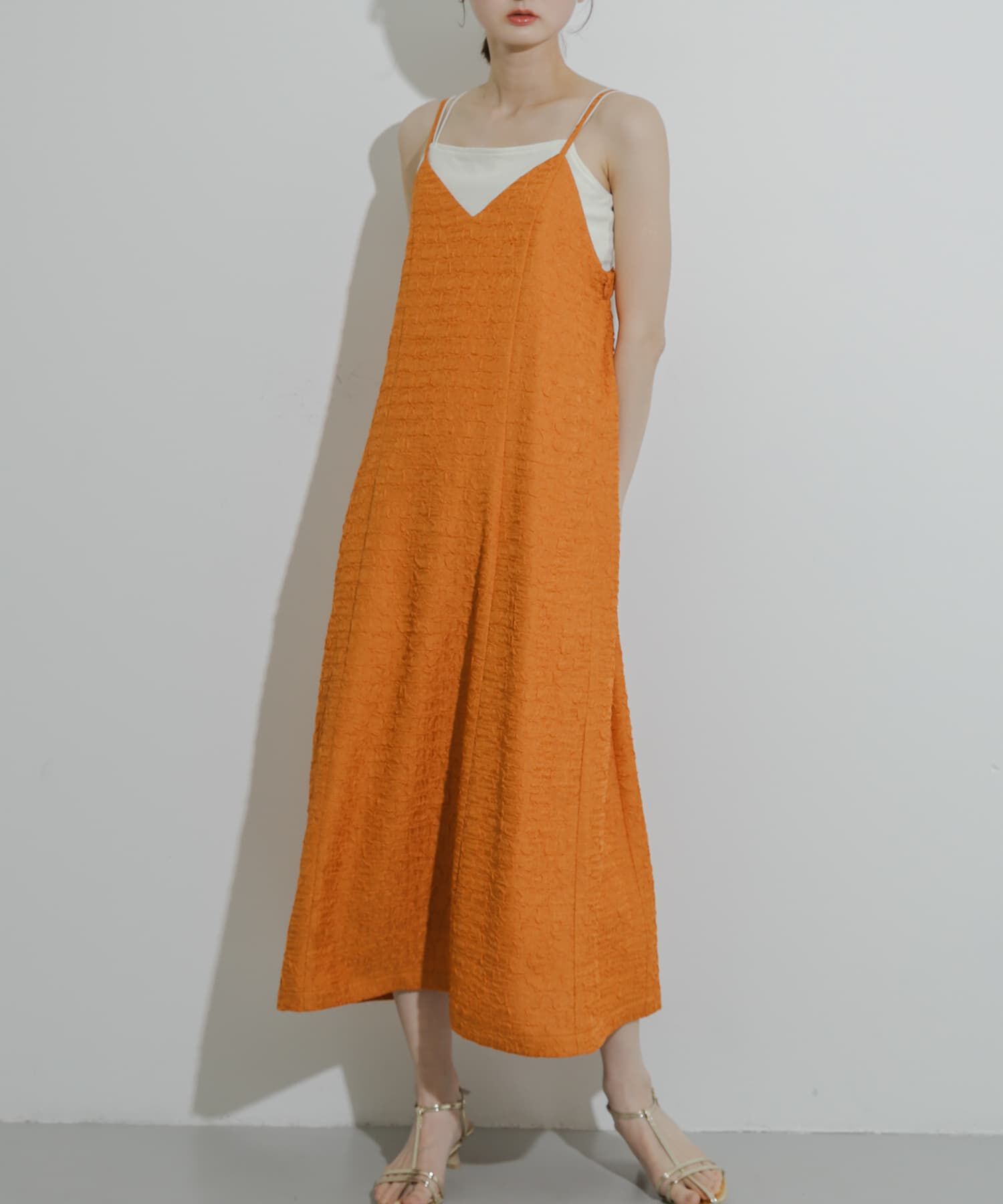 SENSE OF PLACE by URBAN RESEARCH「ジャガードバックオープンキャミワンピース」|ワンピース|