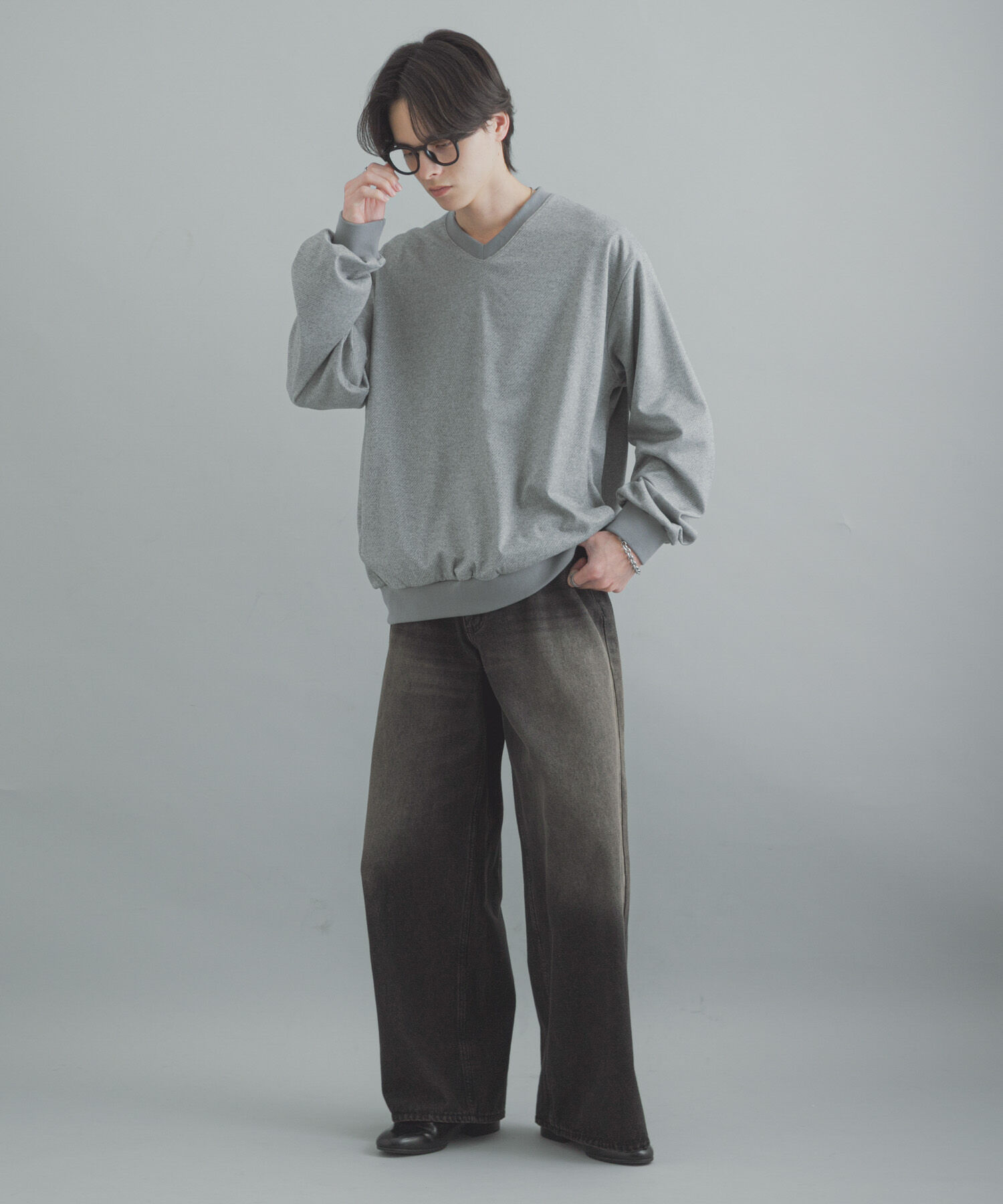 SENSE OF PLACE by URBAN RESEARCH「ライトカットメルトンVネックプルオーバー」|Tシャツ・カットソー|