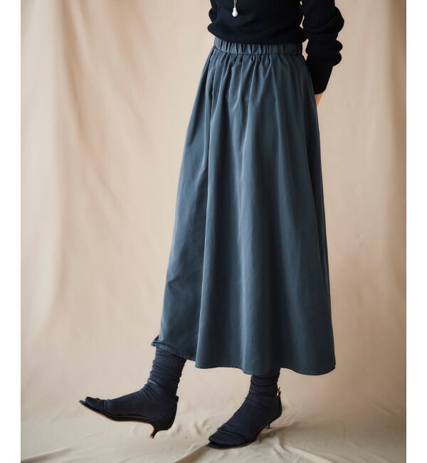 le.coeur blanc「リブニット&times;タフタドッキングワンピース」|ワンピース|