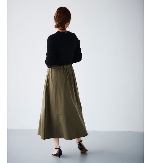 le.coeur blanc「リブニット&times;タフタドッキングワンピース」|ワンピース|