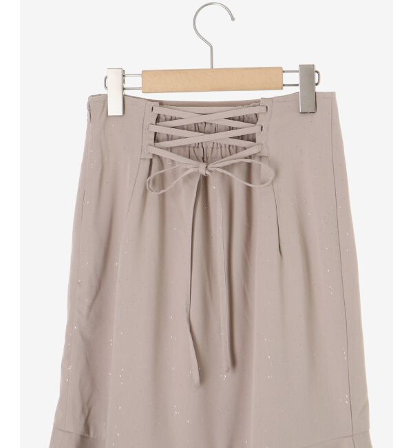  「キラキラレースアップマーメイドスカート」|スカート|