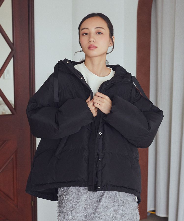 earth music&ecology「フーディーパファーブルゾン」|ブルゾン・スタジャン|