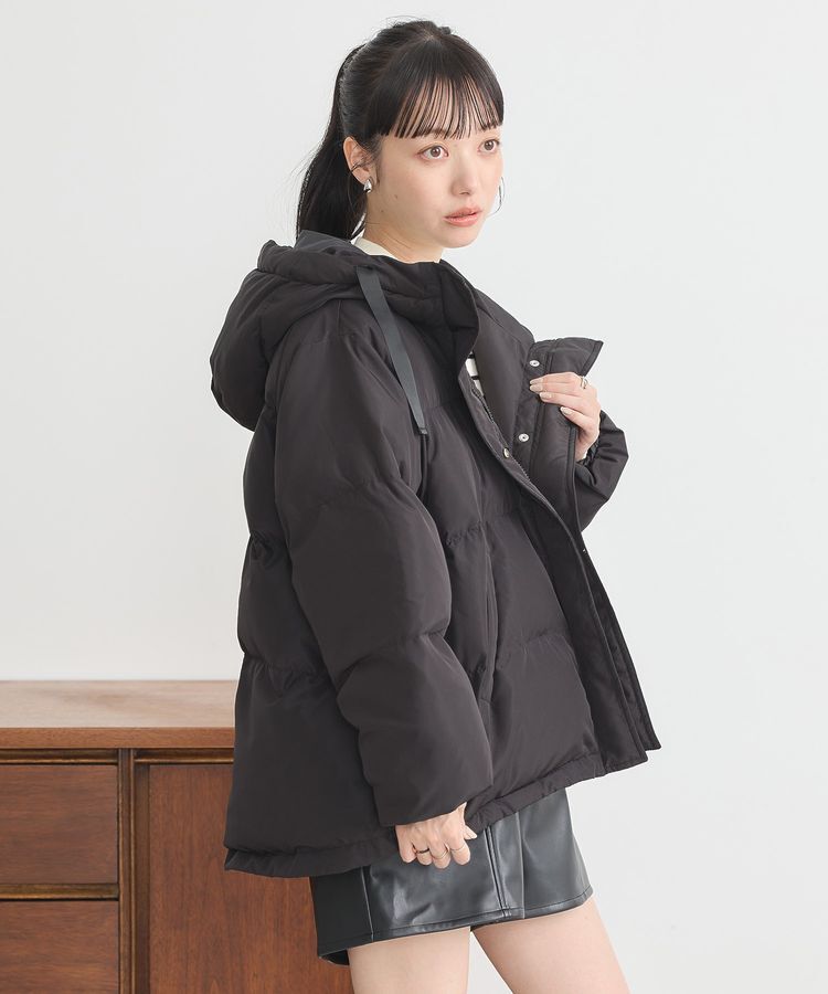 earth music&ecology「フーディーパファーブルゾン」|ブルゾン・スタジャン|