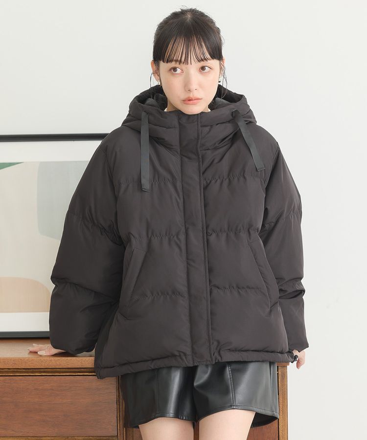 earth music&ecology「フーディーパファーブルゾン」|ブルゾン・スタジャン|