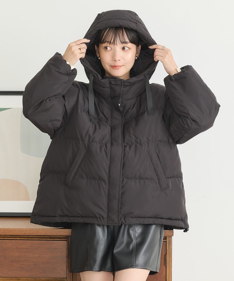 earth music&ecology「フーディーパファーブルゾン」|ブルゾン・スタジャン|