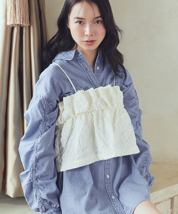 earth music&ecology「ジャカードビスチェ」|ベスト・ジレ|