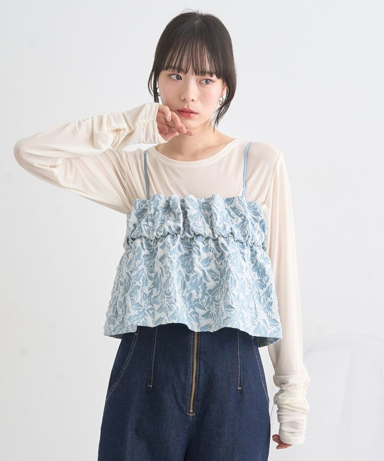 earth music&ecology「ジャカードビスチェ」|ベスト・ジレ|