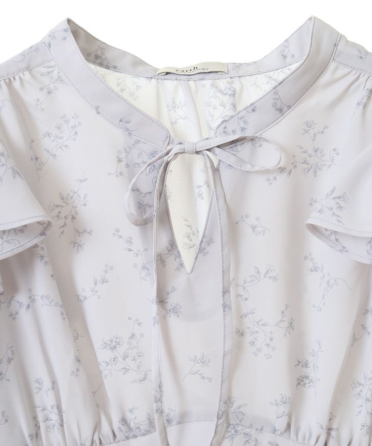 earth music&ecology「ラッフルショルダーフラワーワンピース」|ワンピース|