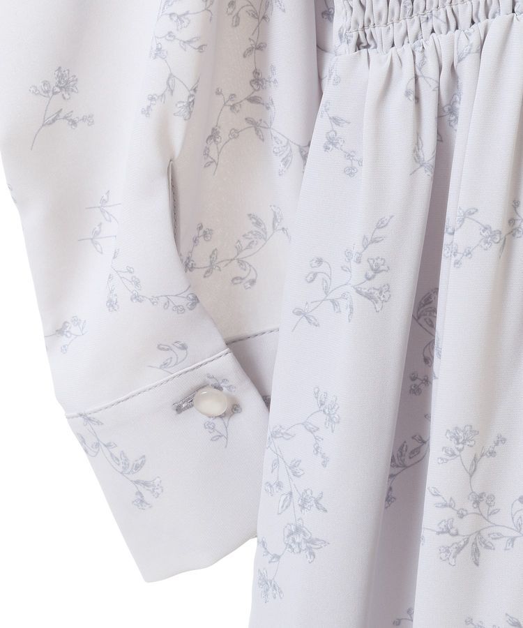 earth music&ecology「ラッフルショルダーフラワーワンピース」|ワンピース|