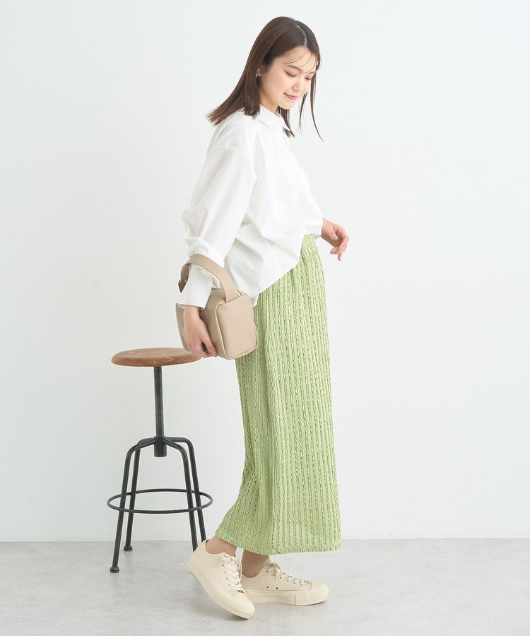 earth music&ecology「ベルティカルフリルナロースカート」|タイト|