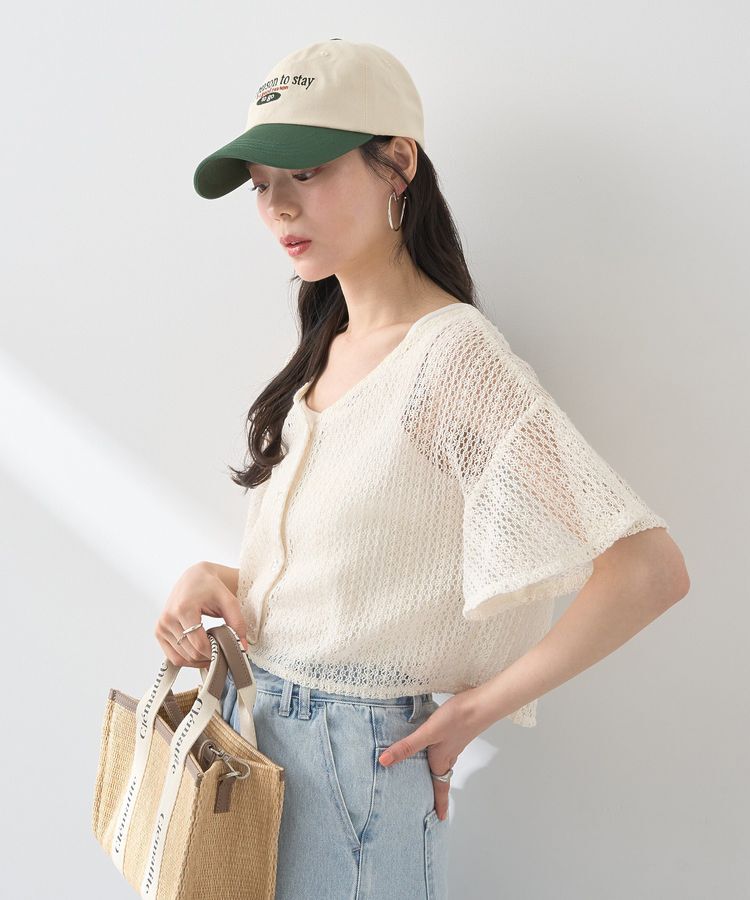 earth music&ecology「SET2点レースカーディガン＋レイヤードインナー」|カーディガン|