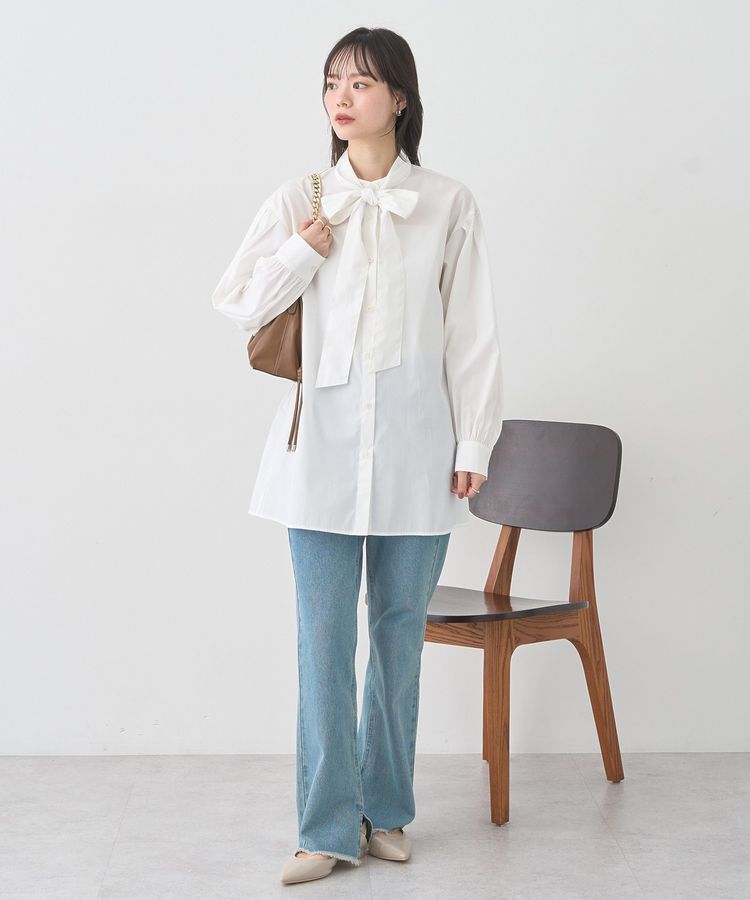 earth music&ecology「2wayボウタイブラウス」|シャツ・ブラウス|