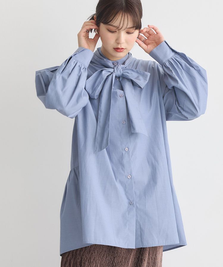 earth music&ecology「2wayボウタイブラウス」|シャツ・ブラウス|