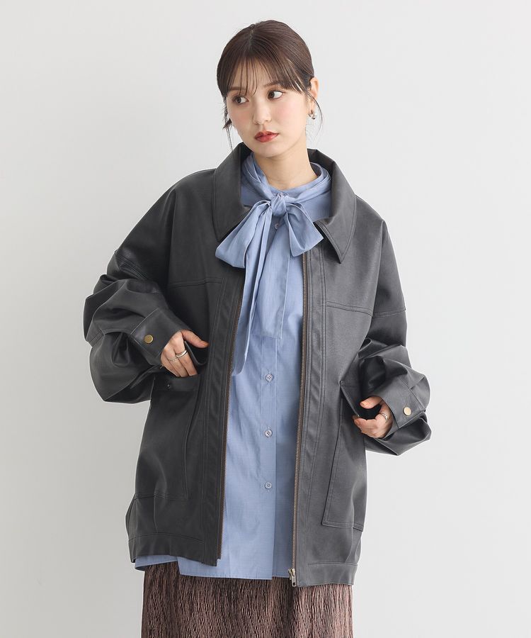 earth music&ecology「2wayボウタイブラウス」|シャツ・ブラウス|