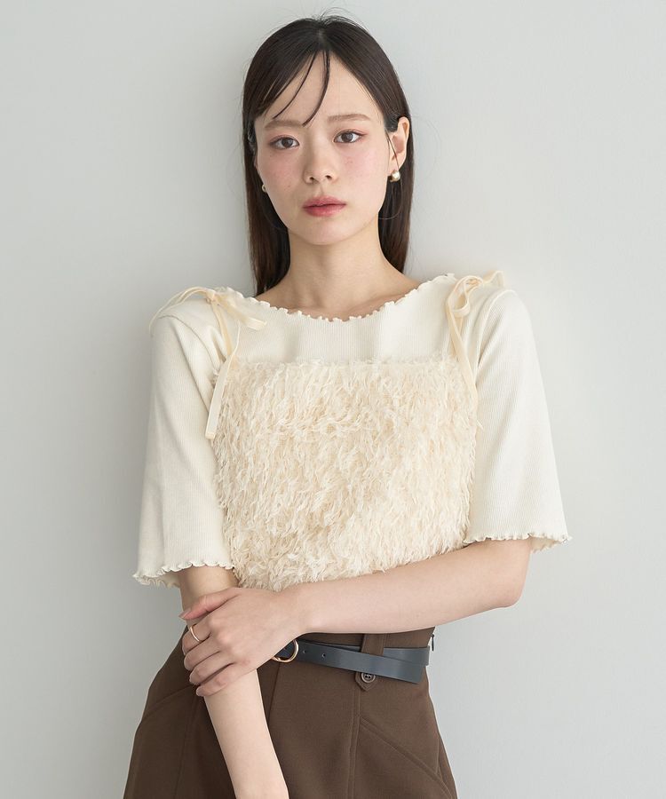 earth music&ecology「リブメロープルオーバー」|Tシャツ・カットソー|