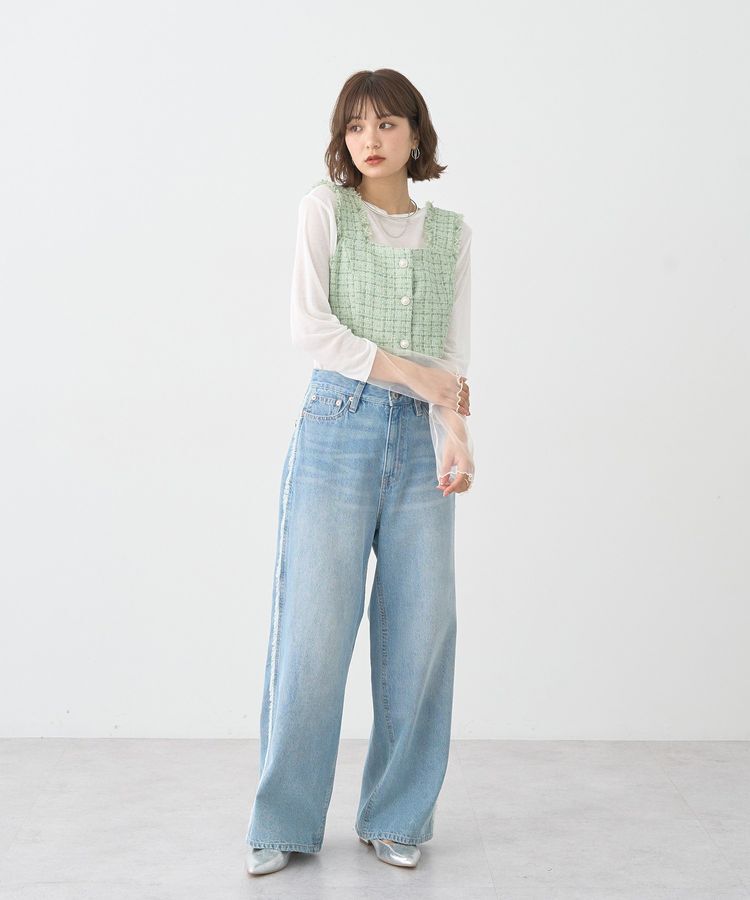 earth music&ecology「シアースリーブプルオーバー」|Tシャツ・カットソー|