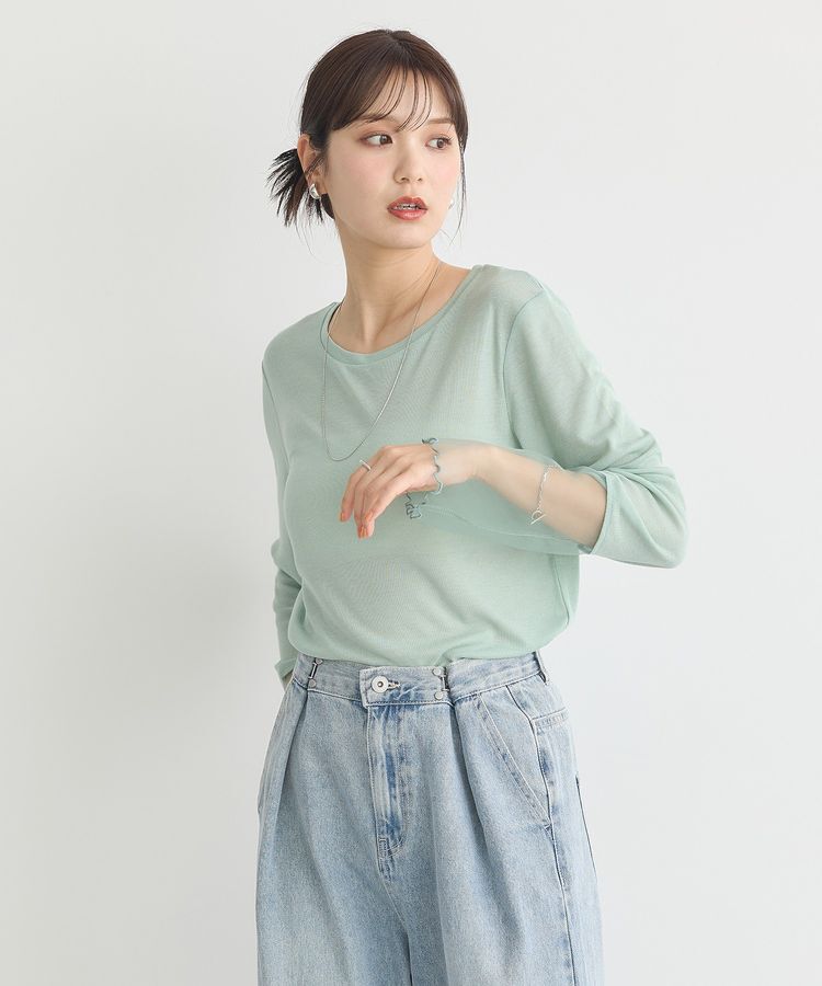 earth music&ecology「シアースリーブプルオーバー」|Tシャツ・カットソー|