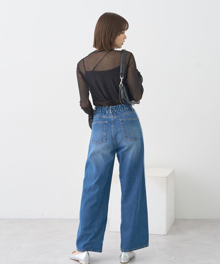 earth music&ecology「フロッキードットメロープルオーバー」|Tシャツ・カットソー|