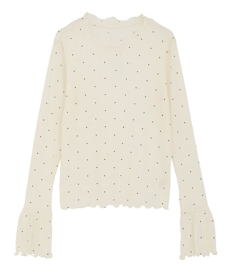 earth music&ecology「フロッキードットメロープルオーバー」|Tシャツ・カットソー|