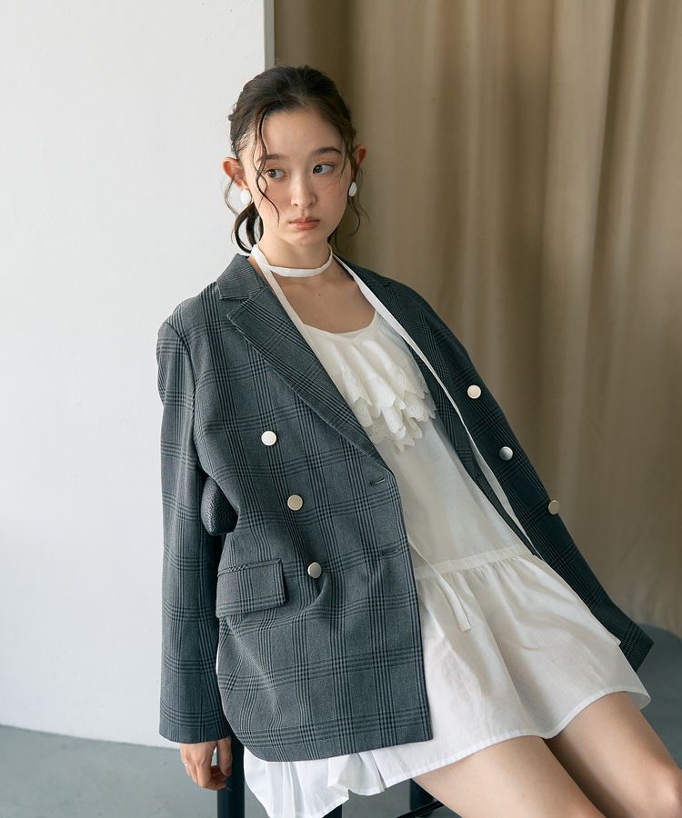 earth music&ecology「テーラードジャケット」|テーラードジャケット|Glen Check