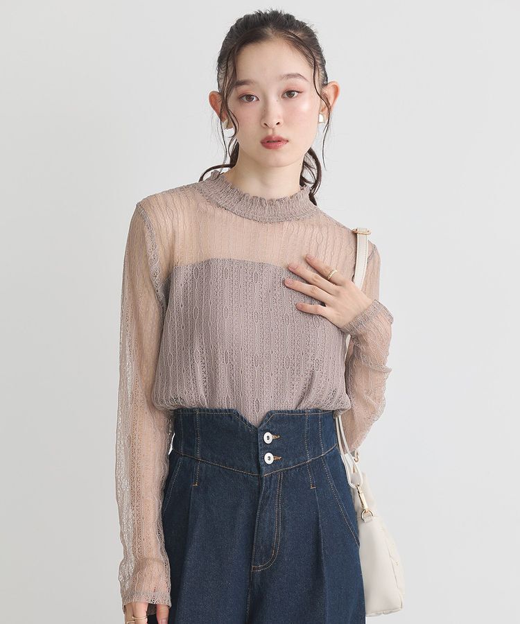 earth music&ecology「レースドッキングプルオーバー」|Tシャツ・カットソー|