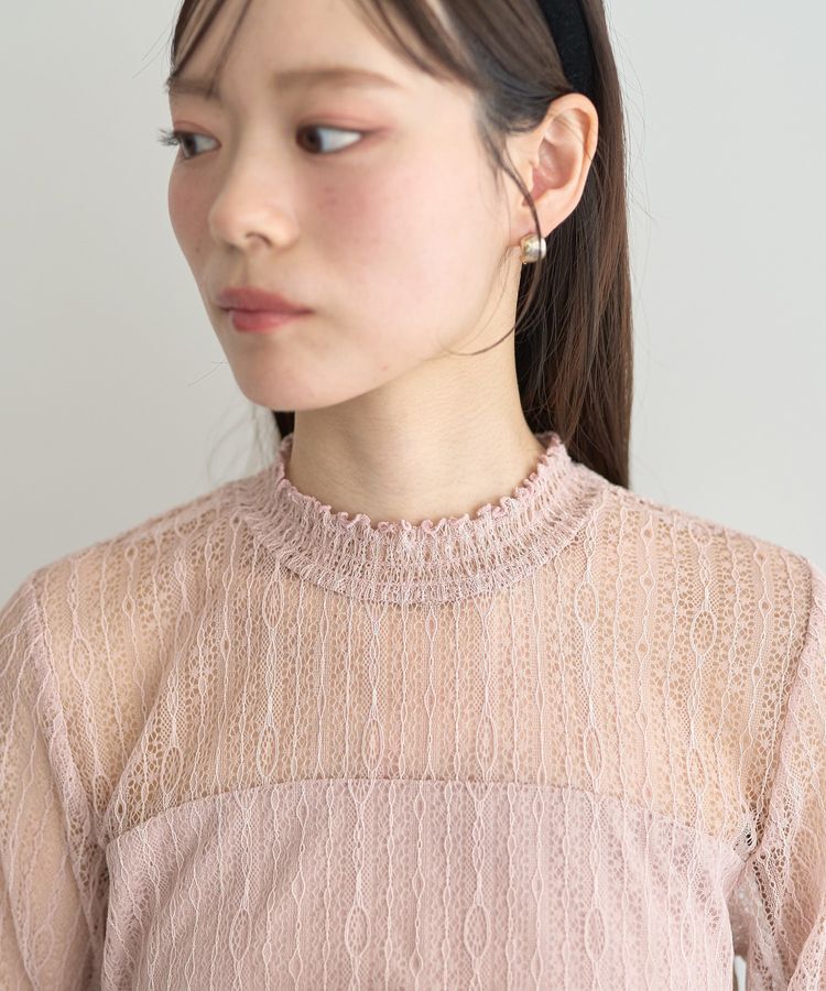 earth music&ecology「レースドッキングプルオーバー」|Tシャツ・カットソー|