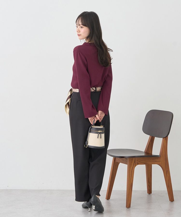 earth music&ecology「襟付きニットカーディガン」|カーディガン|