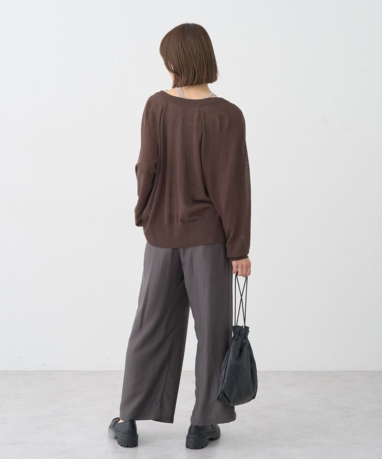 earth music&ecology「キーネックシアーカーディガン」|カーディガン|