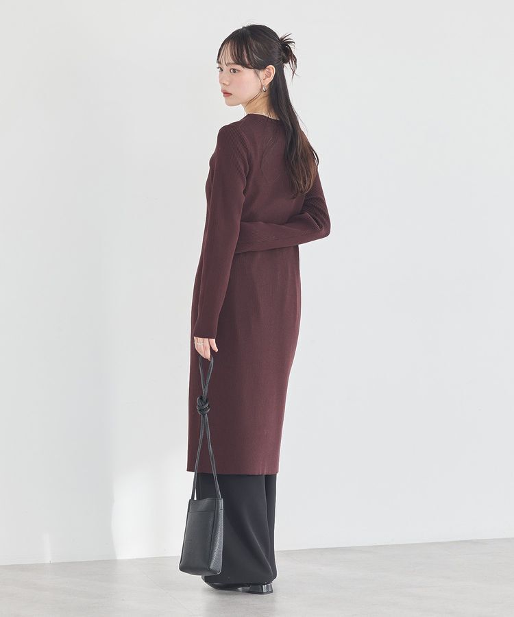 earth music&ecology「Vネックニットワンピース」|ワンピース|