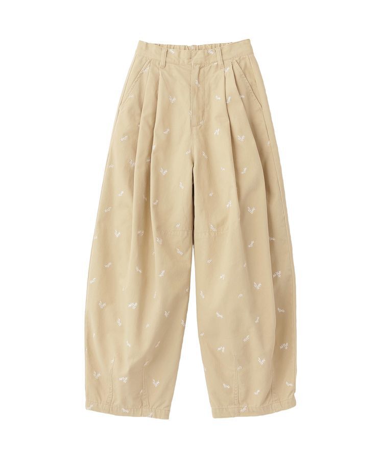 earth music&ecology「フラワー刺繍ツイルカーブパンツ」|その他|