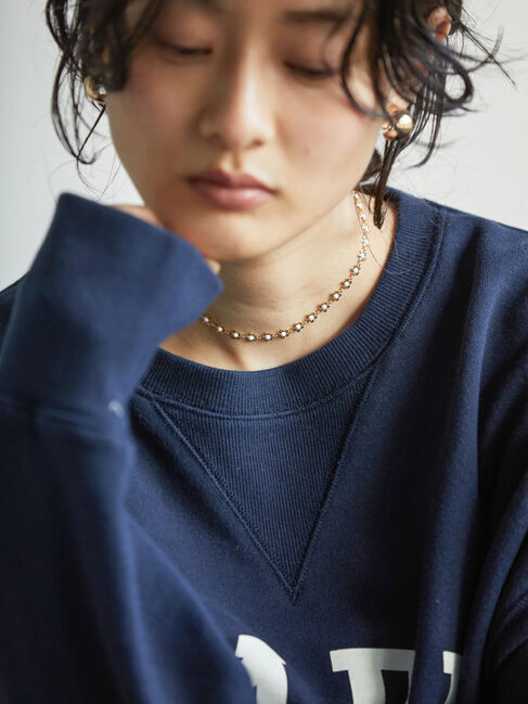  「【WEB限定】フラワーモチーフネックレス」|ネックレス|