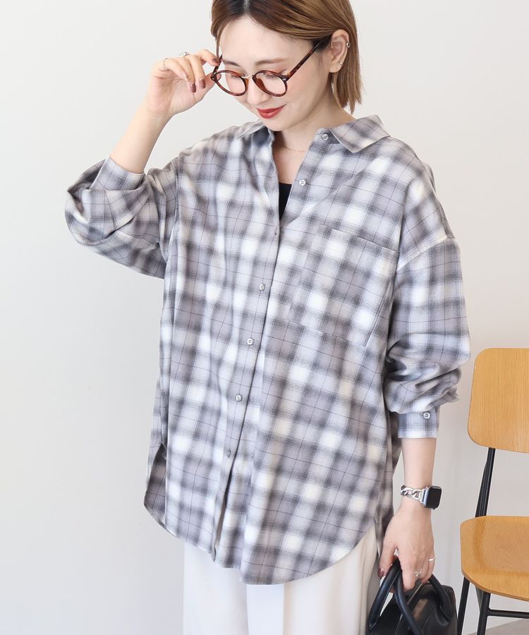 AMERICAN HOLIC「ビエラ起毛チェックシャツ」|シャツ・ブラウス|