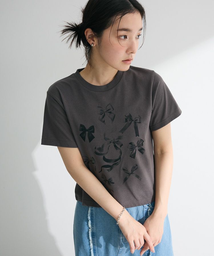 Green Parks「・DOUBLE FLAGS リボンpt TEE」|Tシャツ・カットソー|